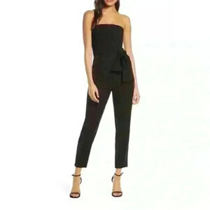 Black Halo Harbor Strapless Jumpsuit